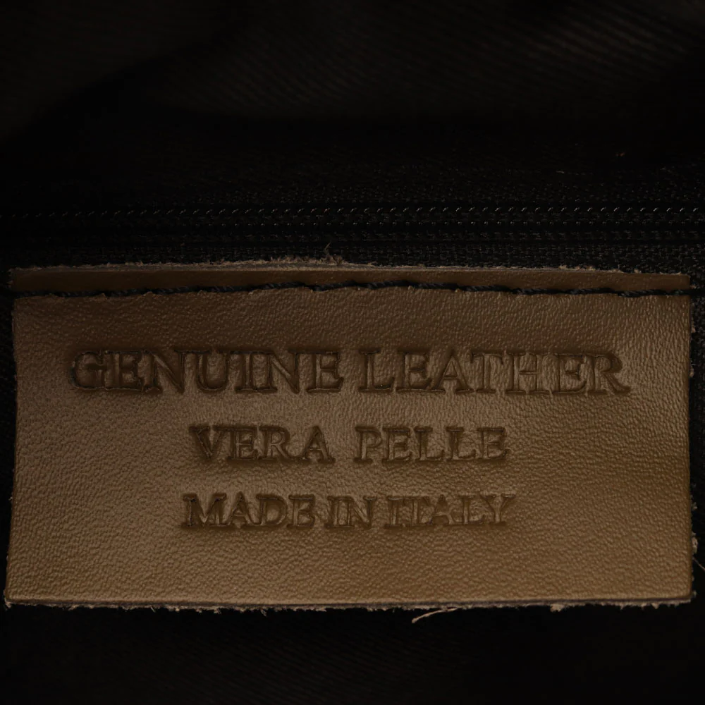 Borsa Hobo a Spalla con Catena VIAVERDI in Pelle Nera Made in Italy linea Monteriggioni - Image 9