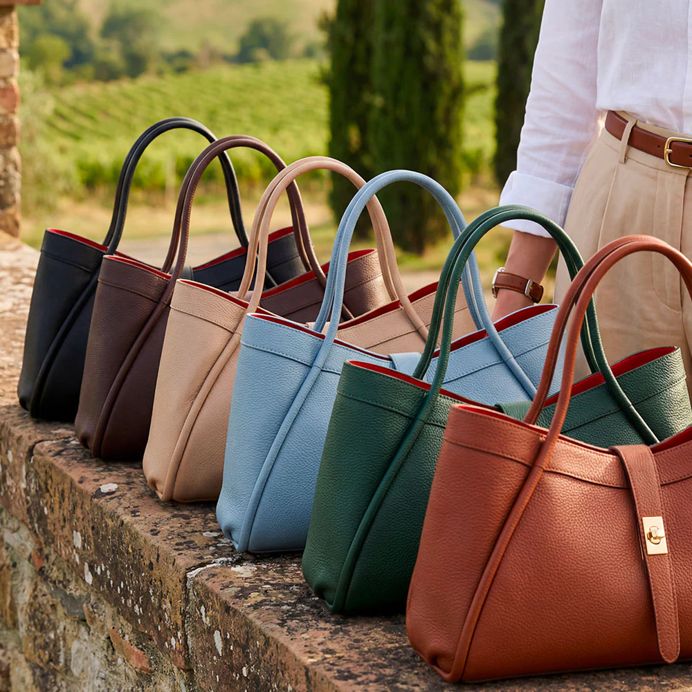 Borsa Donna a Spalla VIAVERDI in Pelle Nera Made in Italy linea Cortona - Image 13